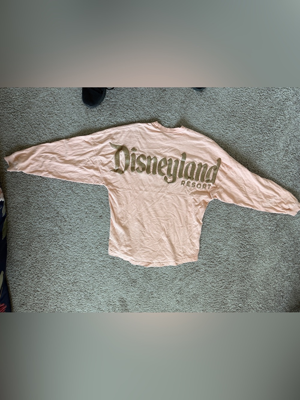 Disney Spirit Jersey Peach/Rose Gold DISNEYLAND XS